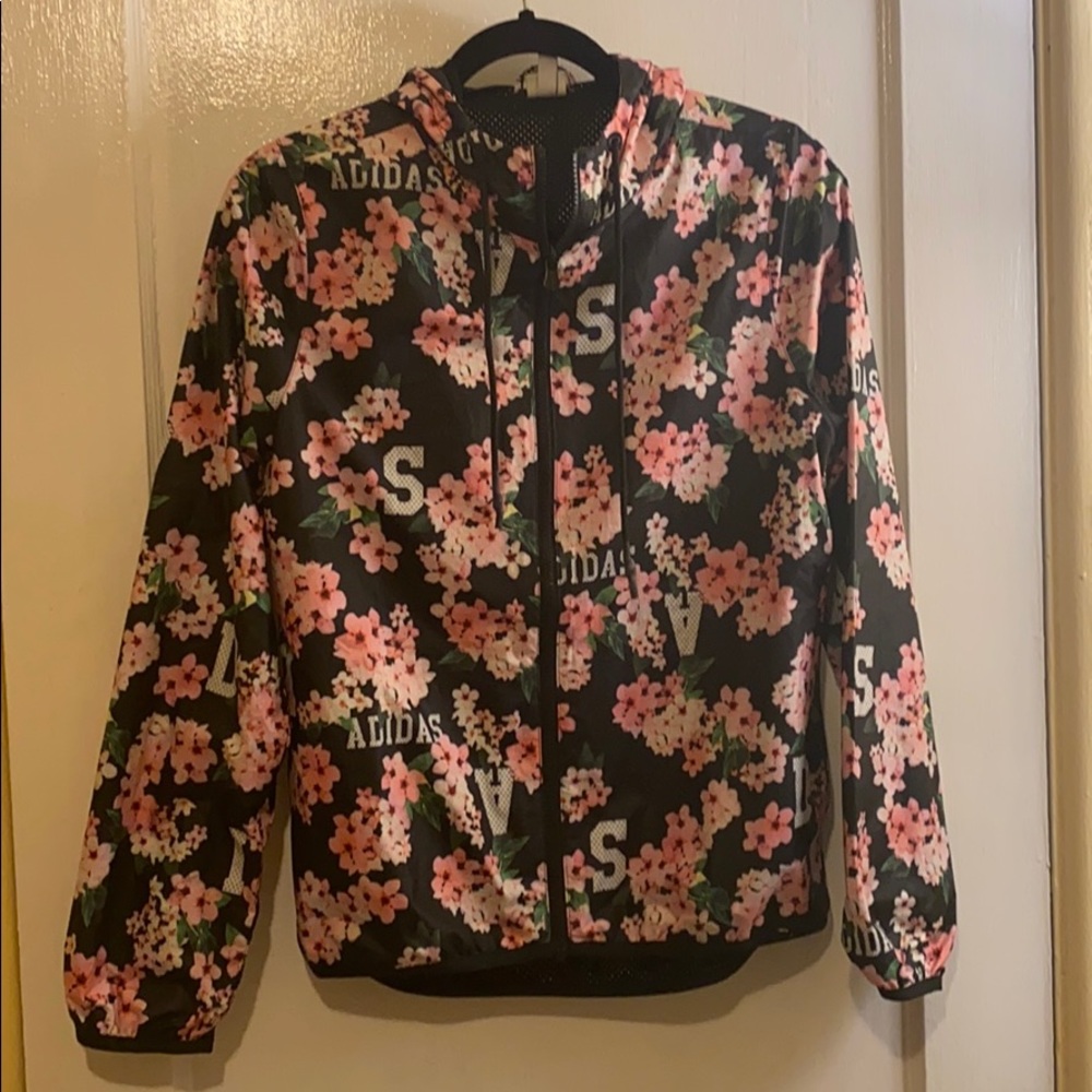 Adidas cherry blossom windbreaker